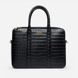 Leather Bags - Briefcase (Croco Embossed)