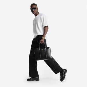 Leather Bags - Briefcase (Croco Embossed)