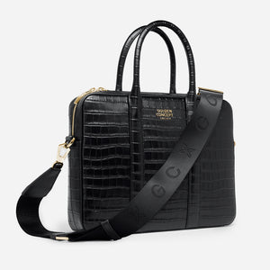 Leather Bags - Briefcase (Croco Embossed)