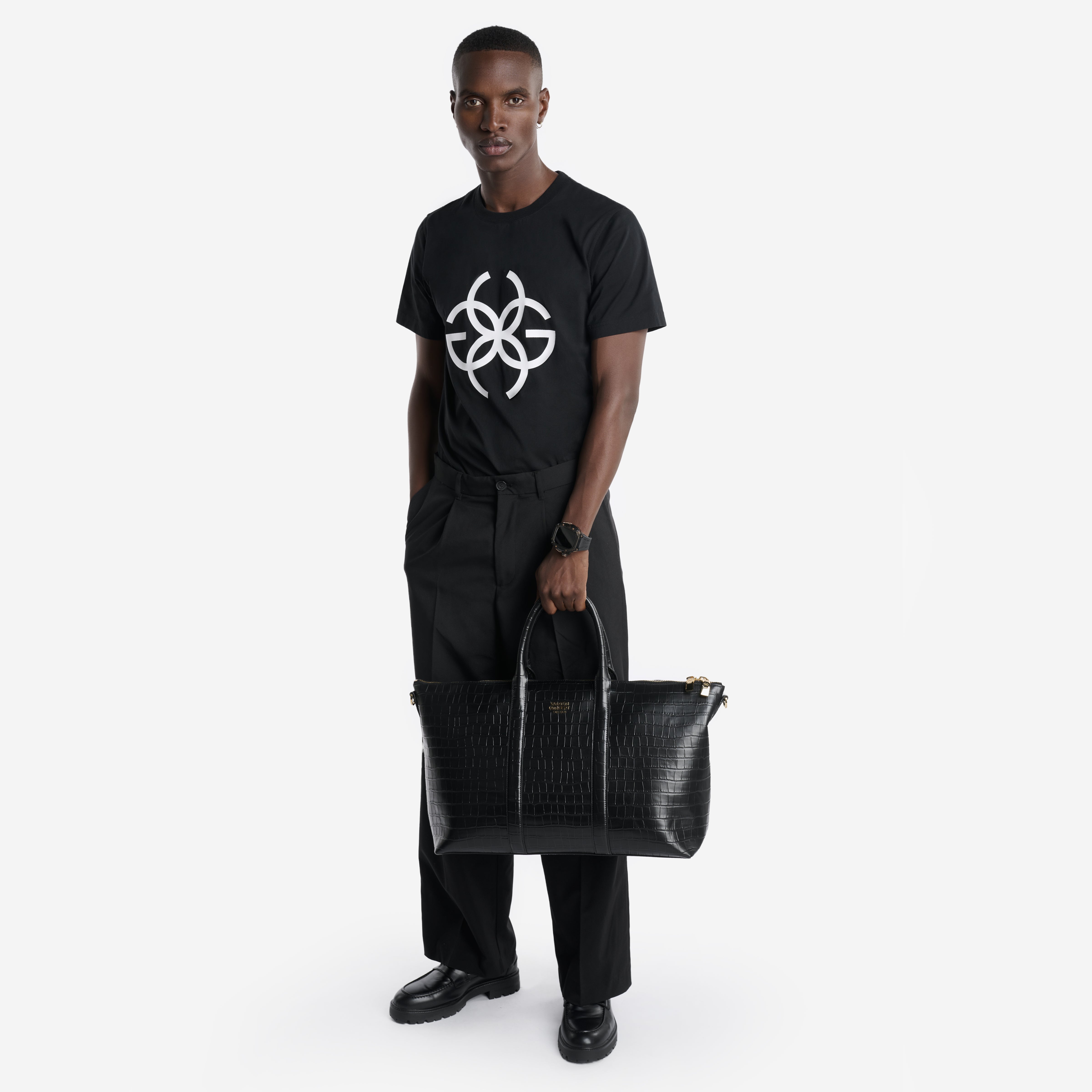 Leather Bags - Weekend Bag (Croco Embossed)