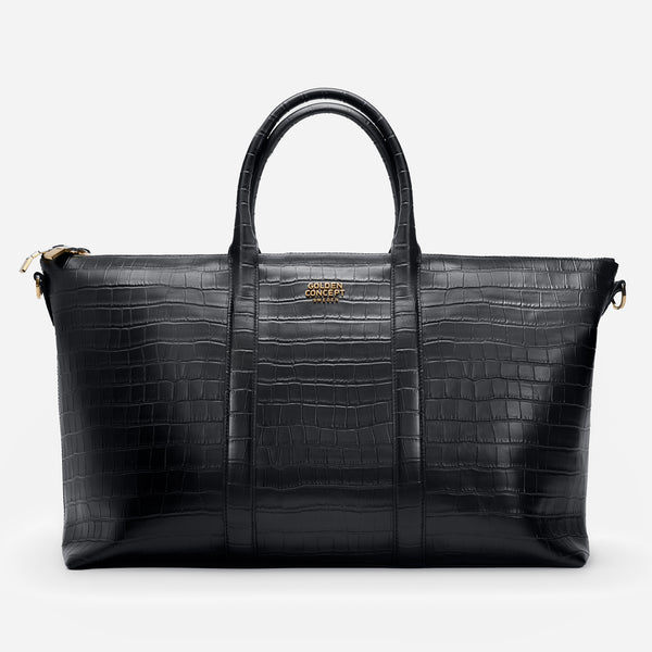 Leather Bags - Weekend Bag (Croco Embossed)