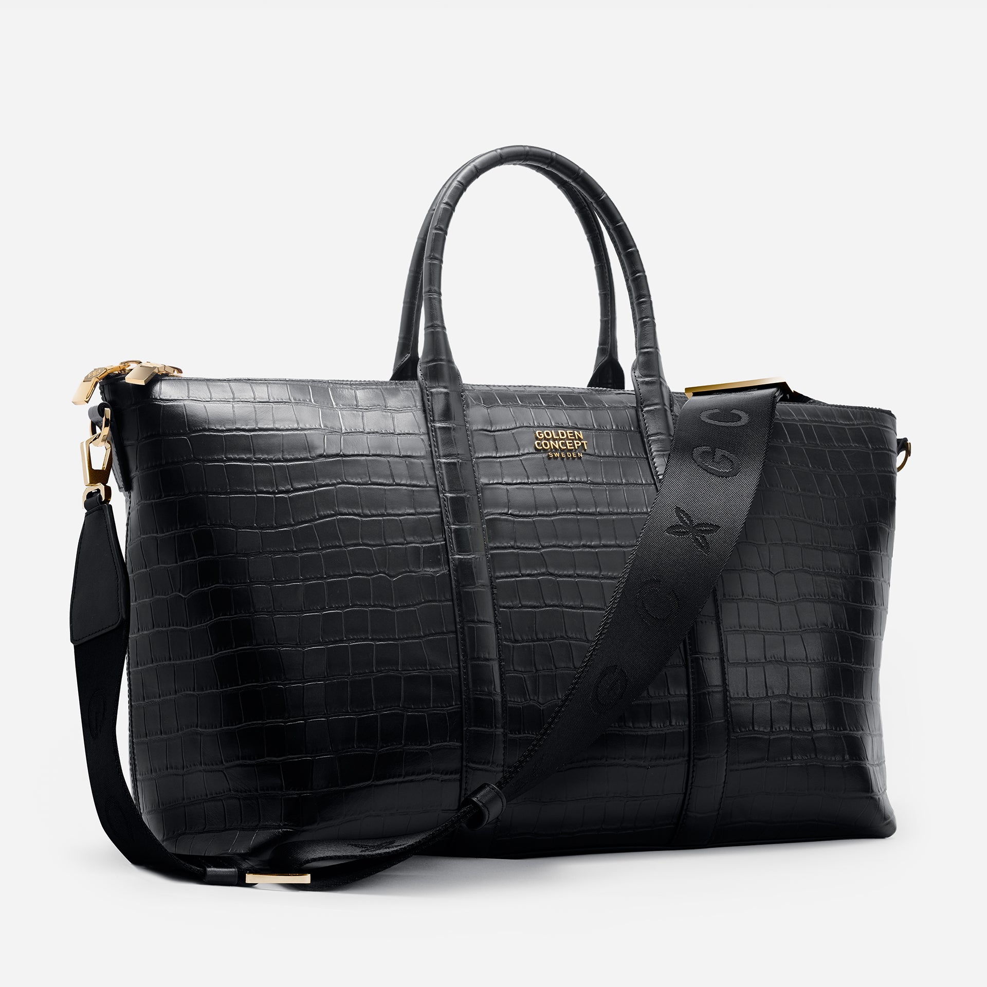 Leather Bags - Weekend Bag (Croco Embossed)