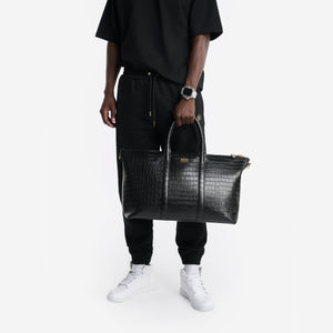 Leather Bags - Weekend Bag (Croco Embossed)