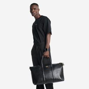 Leather Bags - Weekend Bag (Croco Embossed)