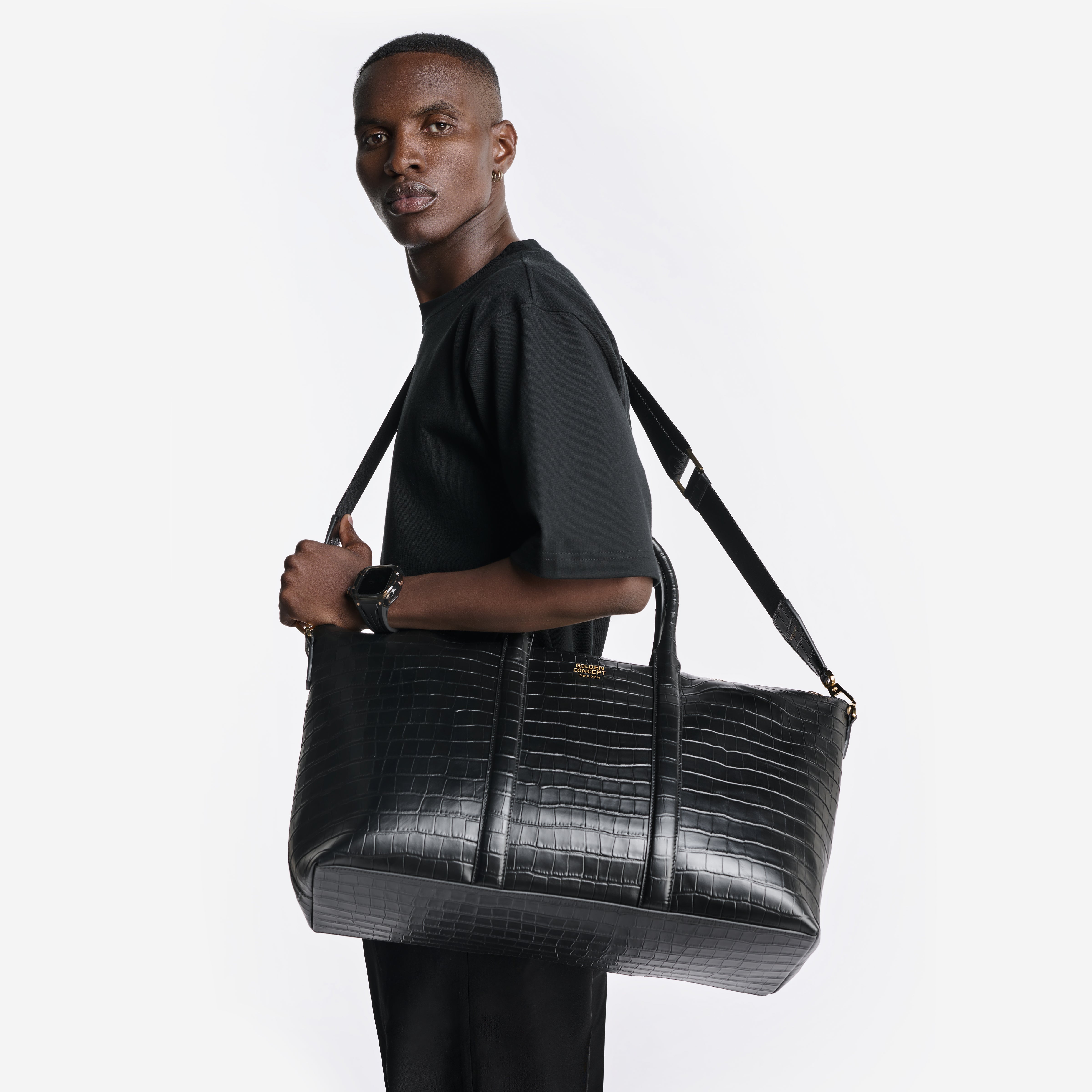 Leather Bags - Weekend Bag (Croco Embossed)