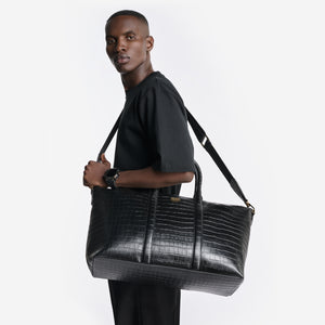 Leather Bags - Weekend Bag (Croco Embossed)