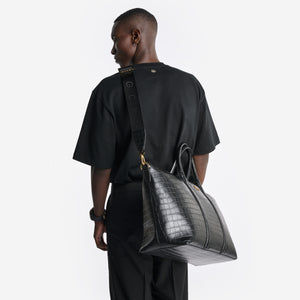 Leather Bags - Weekend Bag (Croco Embossed)