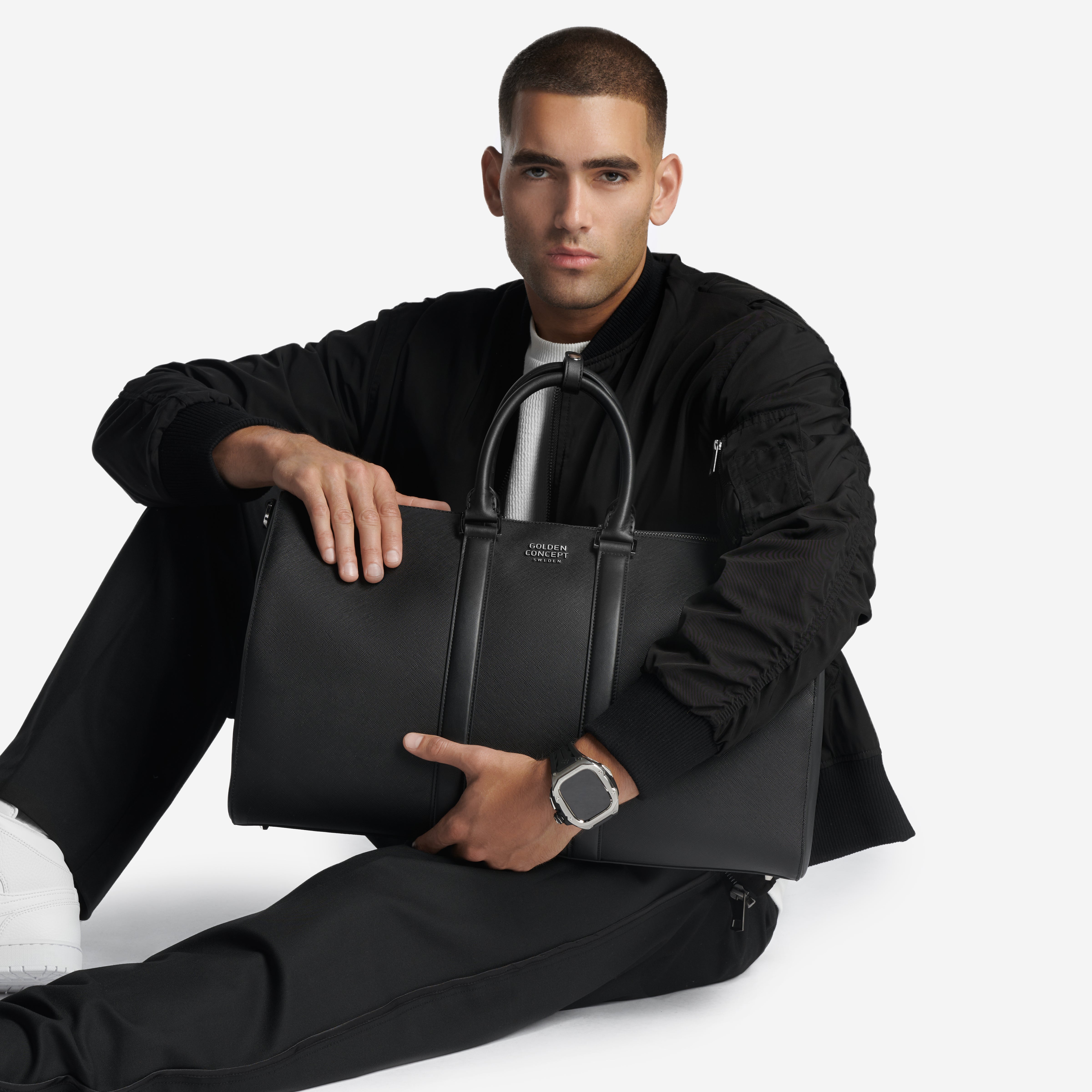 Leather Bags - Duffle Bag (Saffiano Leather)