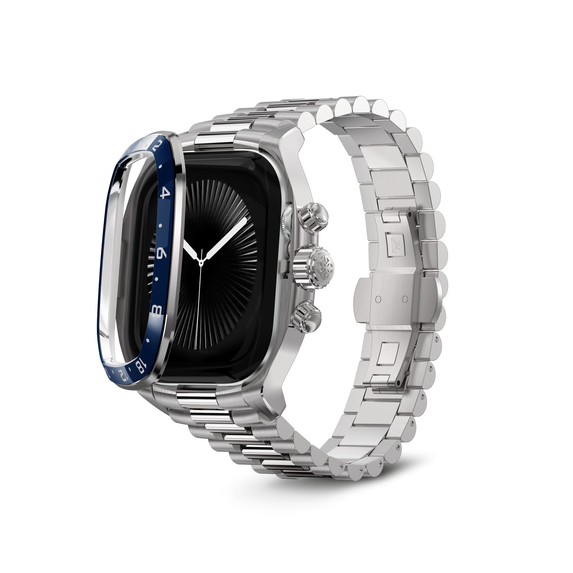 Apple Watch Case / CRCS46 Silver/Blue