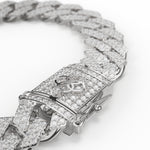 Load image into Gallery viewer, Sterling Silver Cuban Bracelet - Iced
