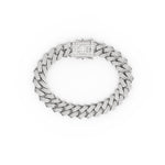 Load image into Gallery viewer, Sterling Silver Cuban Bracelet - Iced
