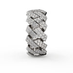 Load image into Gallery viewer, Sterling Silver Cuban Ring - Iced
