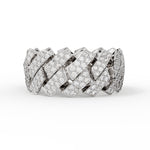 Load image into Gallery viewer, Sterling Silver Cuban Ring - Iced
