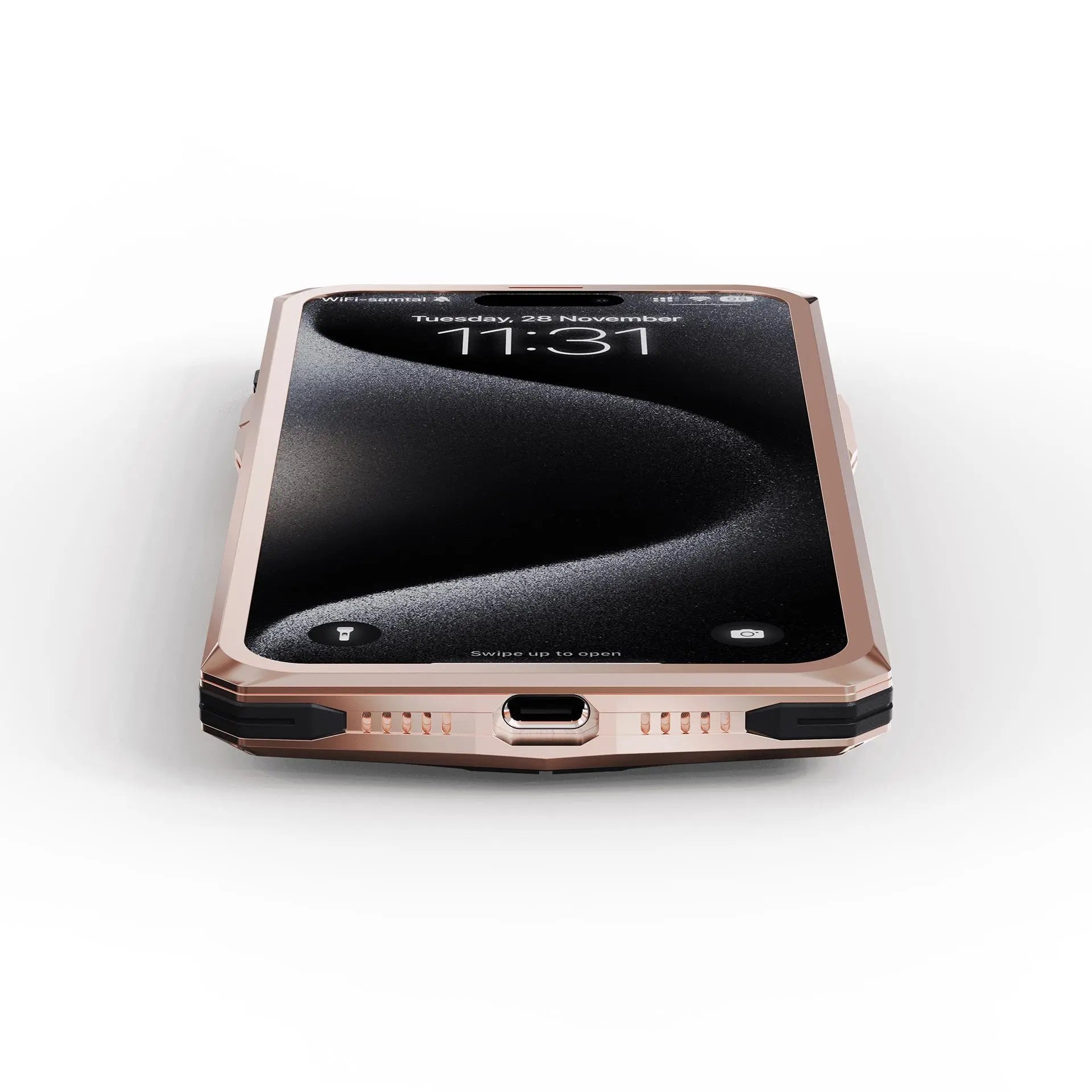 Golden Concept - iPhone 15 Case - RS15 - Crepe Steel Golden Concept