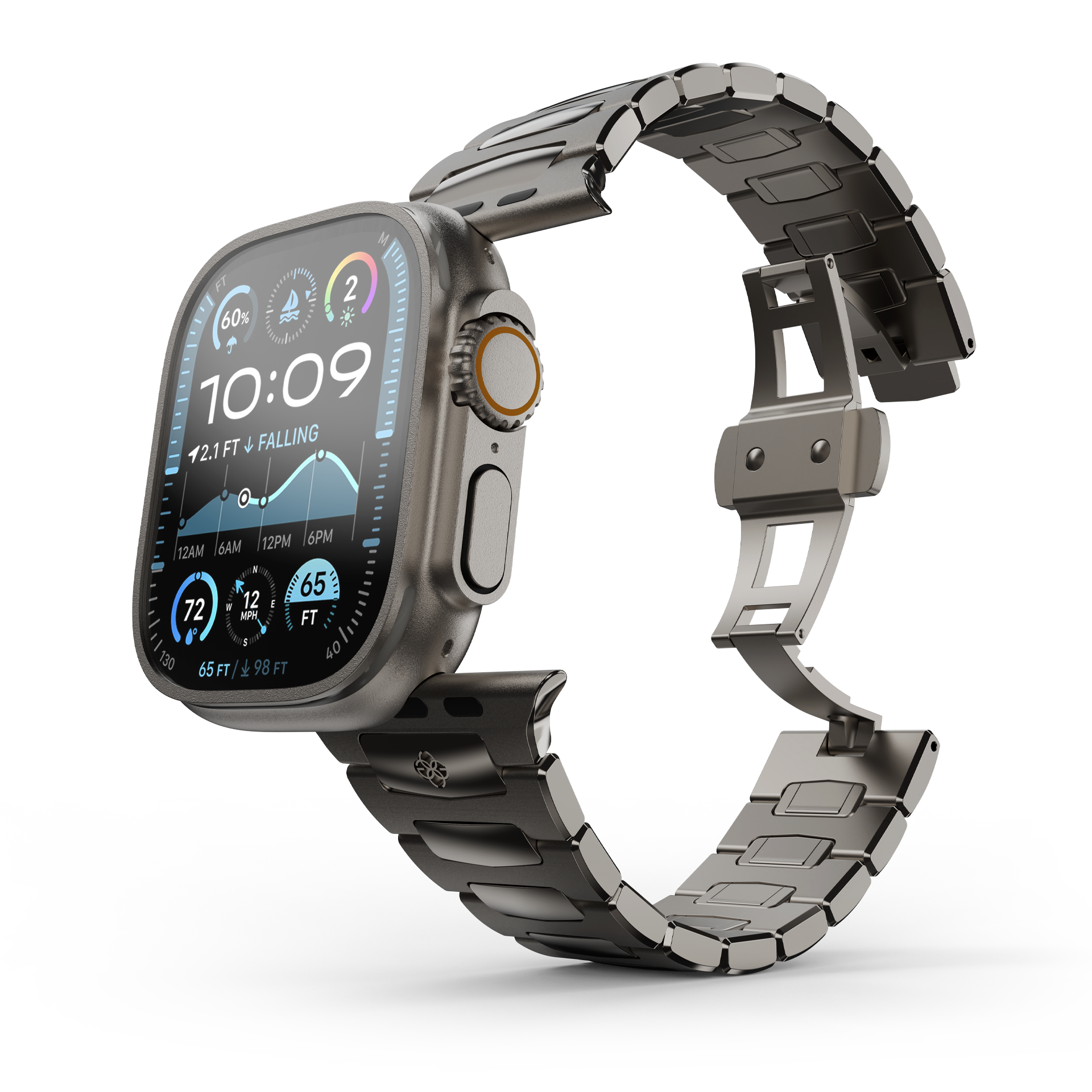 Apple Watch Strap / ROYAL II Titanium Grey