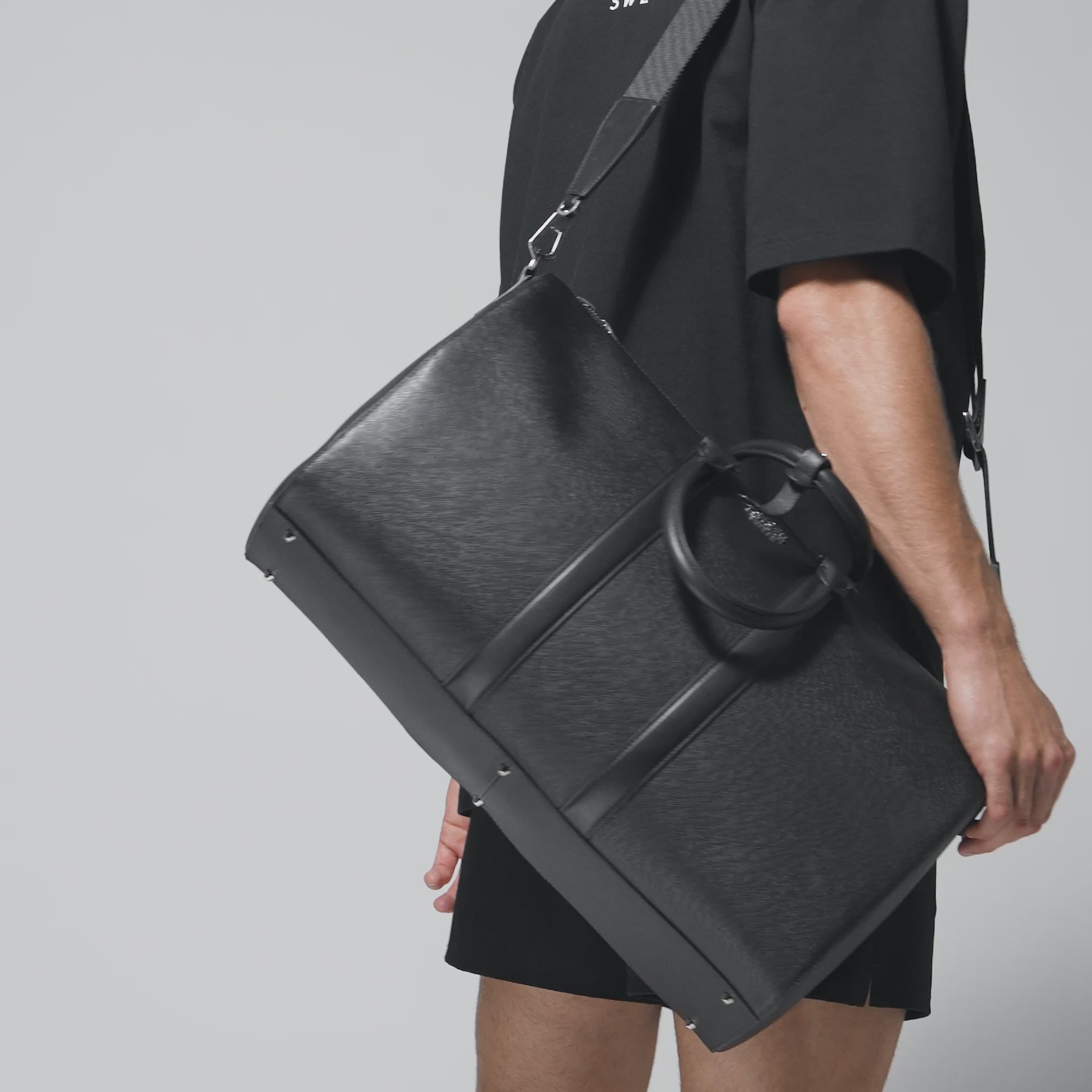 Leather Bags - Duffle Bag (Saffiano Leather)