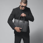 Load and play video in Gallery viewer, Leather Bags - Briefcase (Saffiano Leather)

