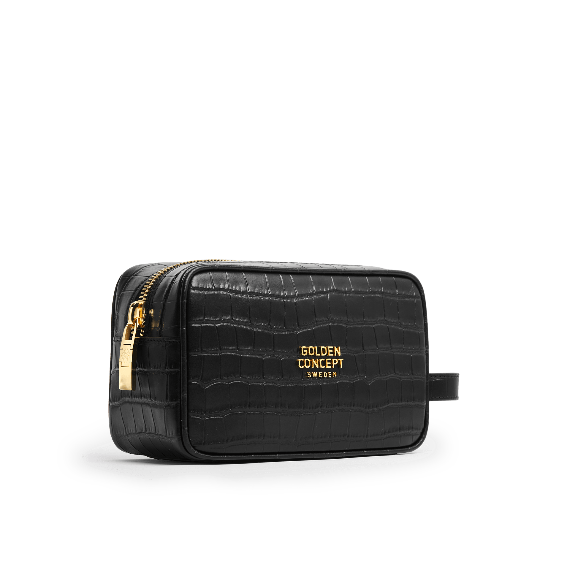 Leather Accessories - Toiletry Bag - Croco Embossed - Small