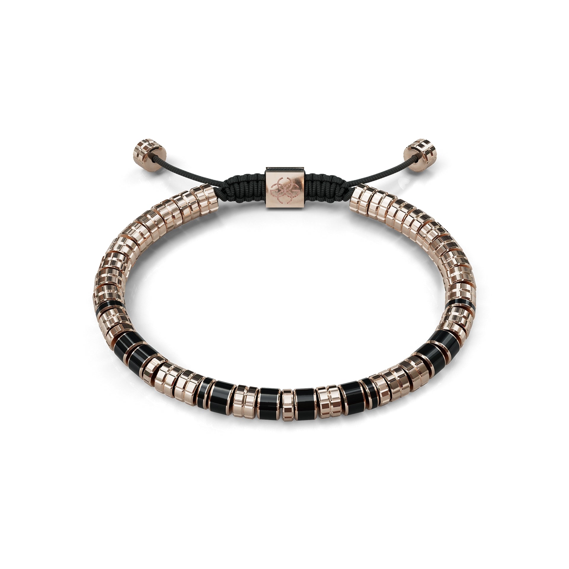 Bracelets EV - Rose gold - Black