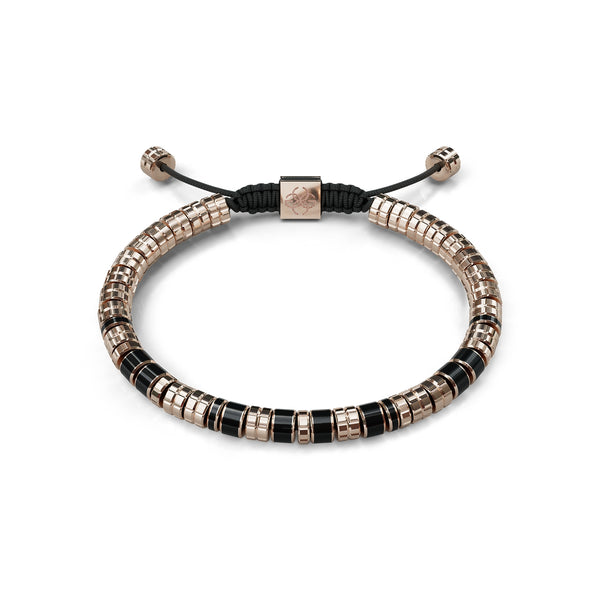 Bracelets EV - Rose gold - Black