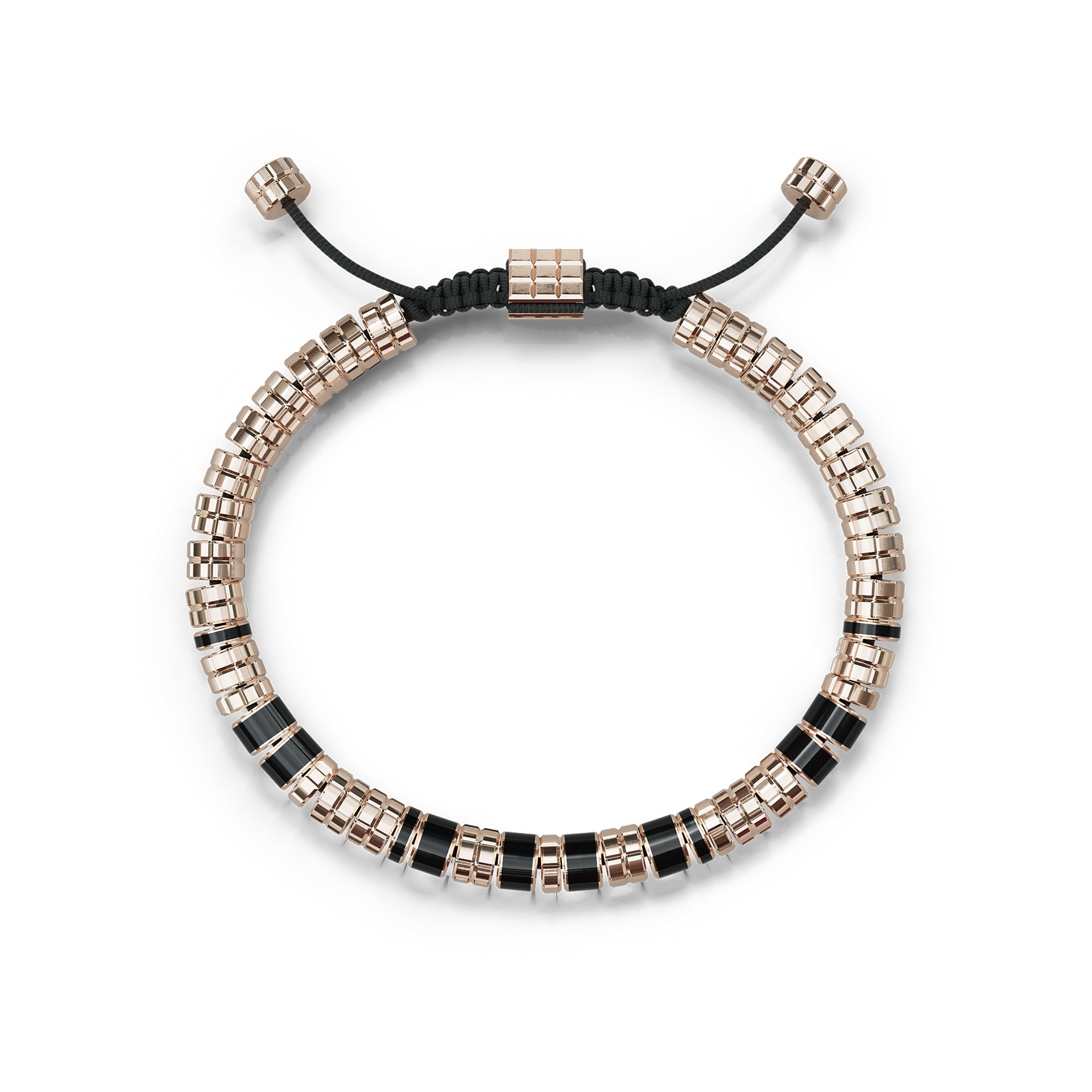 Bracelets EV - Rose gold - Black