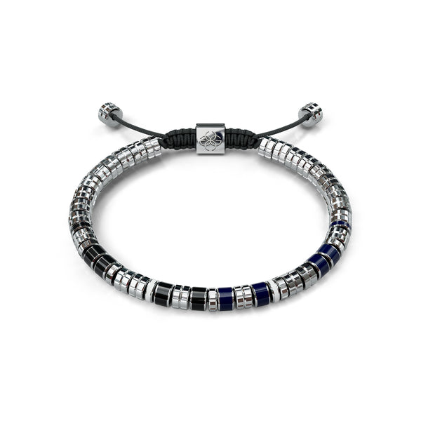 Bracelets EV - Silver - Blue & Black
