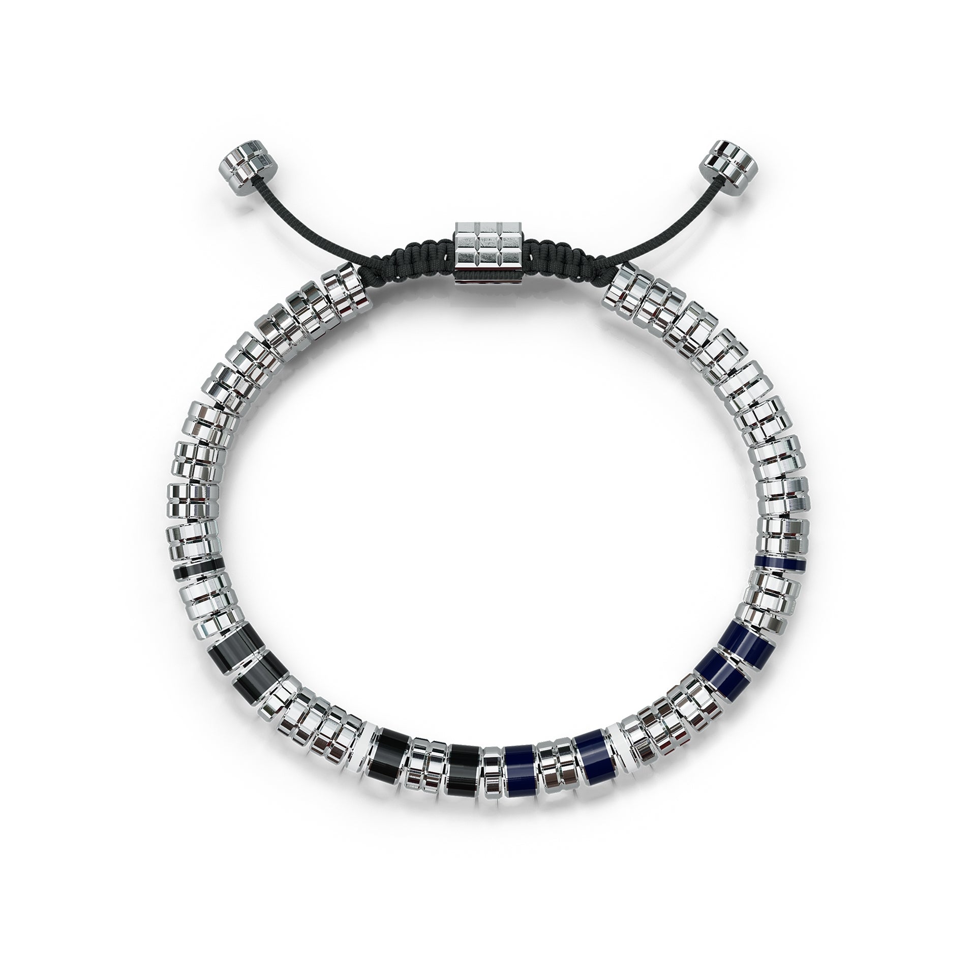 Bracelets EV - Silver - Blue & Black