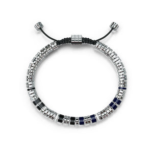 Bracelets EV - Silver - Blue & Black