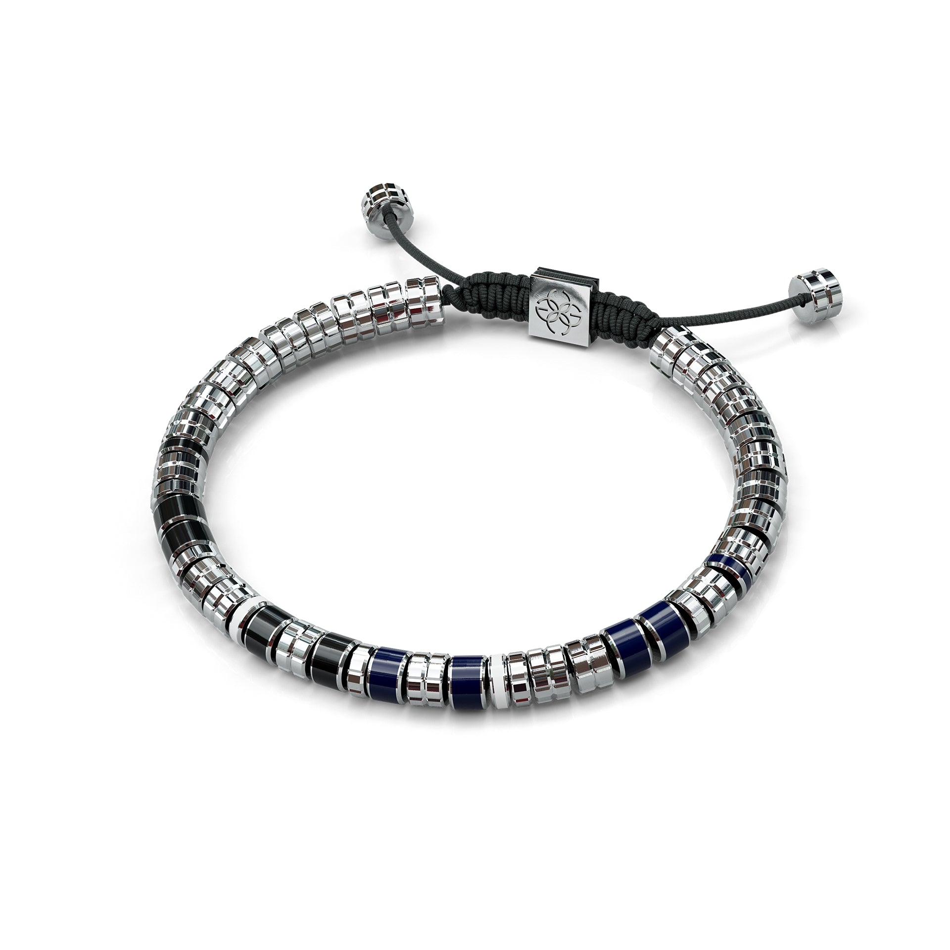 Bracelets EV - Silver - Blue & Black