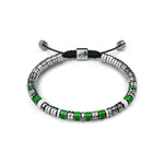 Load image into Gallery viewer, Bracelets EV - Silver - Green
