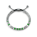Load image into Gallery viewer, Bracelets EV - Silver - Green
