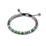 Load image into Gallery viewer, Bracelets EV - Silver - Green
