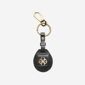 Leather Accessories - Keychain - Airtag Croco