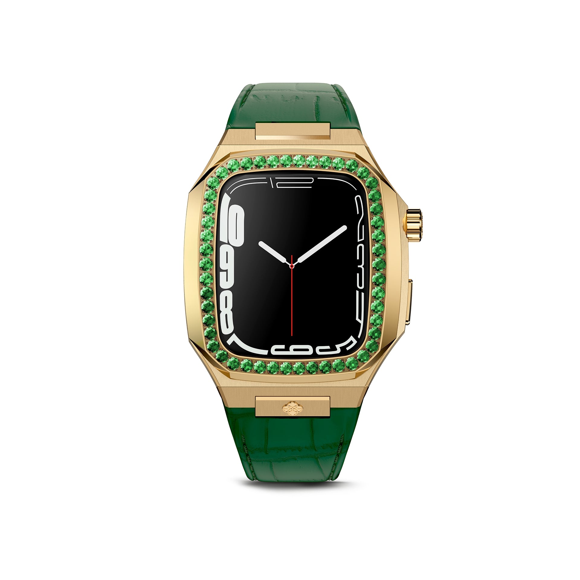 Apple Watch 7 - 9 Case - CLD - Gold (Green Leather)