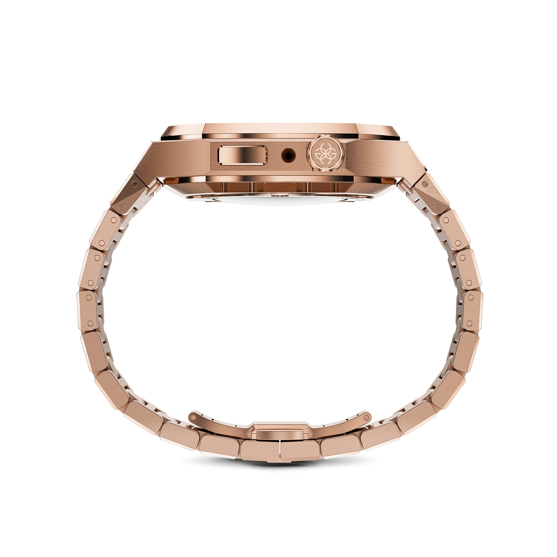 Apple Watch 7 - 9 Case - EVF - RAINBOW Frosted (Rose Gold Steel)