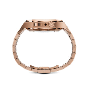 Apple Watch 7 - 9 Case - EVF - RAINBOW Frosted (Rose Gold Steel)